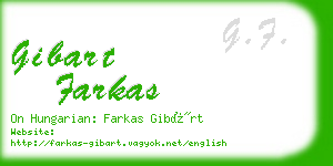 gibart farkas business card